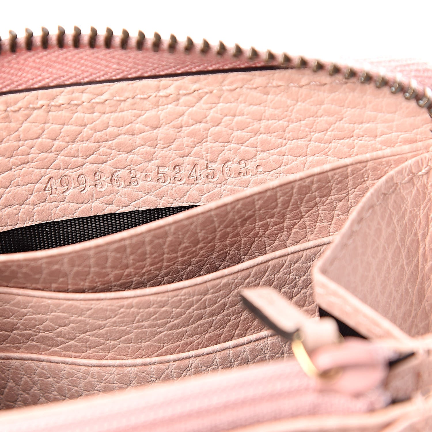 Gucci Calfskin Butterfly Farfalla Zip Around Wallet Perfect Pink 7 of 8