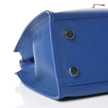 Saint Laurent Calfskin Monogram Baby Cabas Blue Majorelle 9 of 18