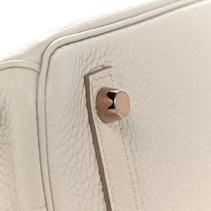 Hermes Togo Birkin 25 Craie 10 of 35