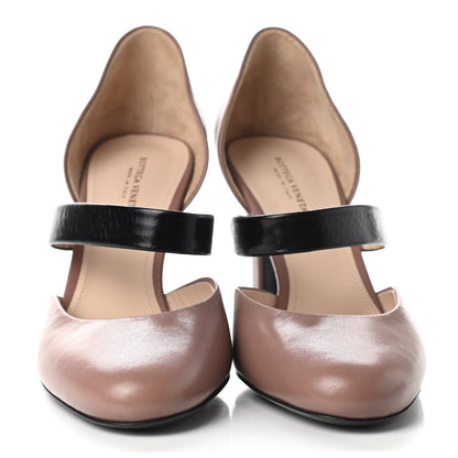 Bottega Veneta Nappa Bette Pumps 37 Pink Black 2 of 8
