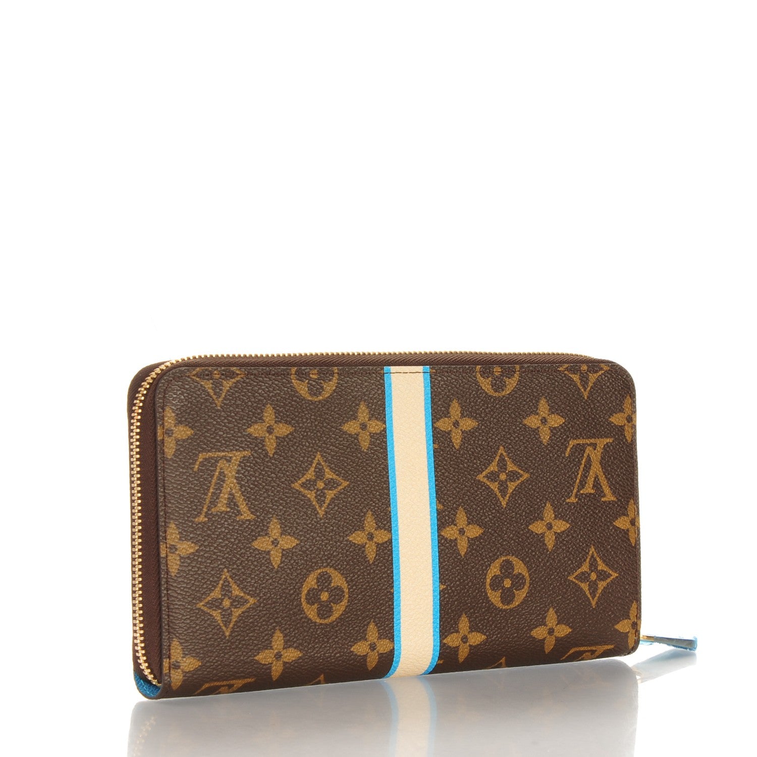 Louis Vuitton Monogram My LV Heritage Zippy Organizer Wallet Ivory Blue Clair 3 of 8
