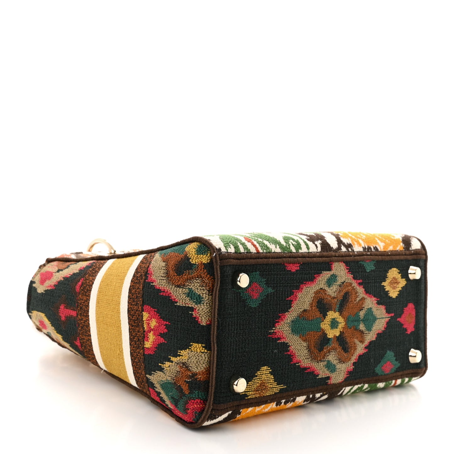 Canvas Embroidered Paisley Medium Lady D-Lite Multicolor