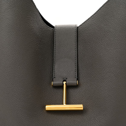 Tom Ford Grain Calfskin Large Tara Crossbody Grey 7 of 10