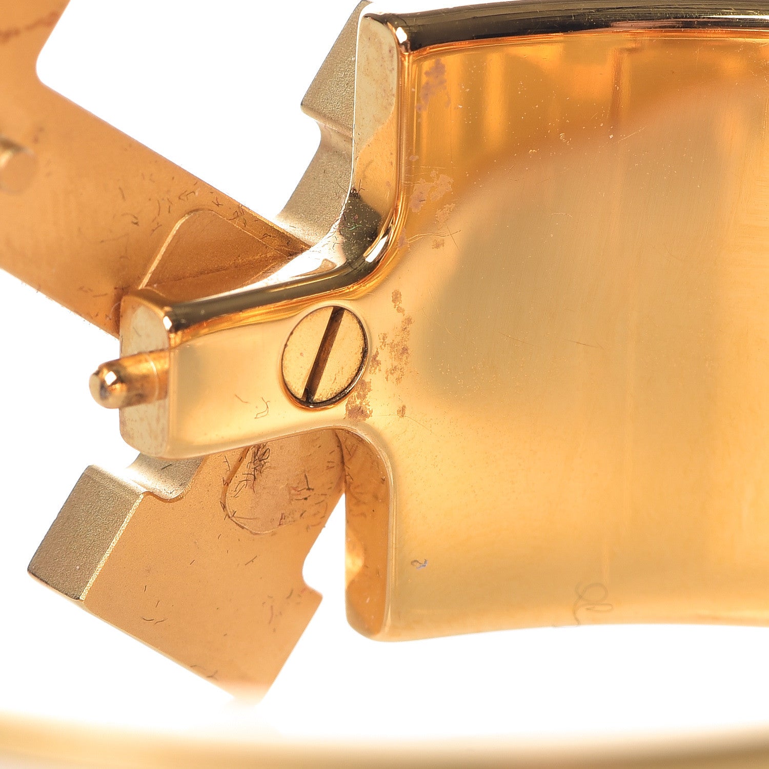 Hermes Enamel Wide Clic Clac H Bracelet GM White 6 of 7