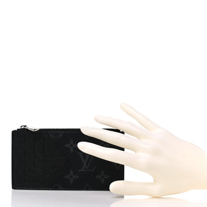 Louis Vuitton Taigarama Coin Card Holder Black 2 of 7