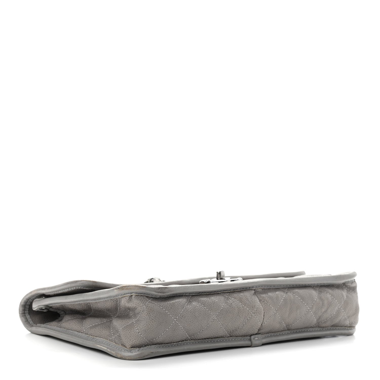 Chanel Caviar Quilted Medium French Riviera Flap Light Grey 4 of 18