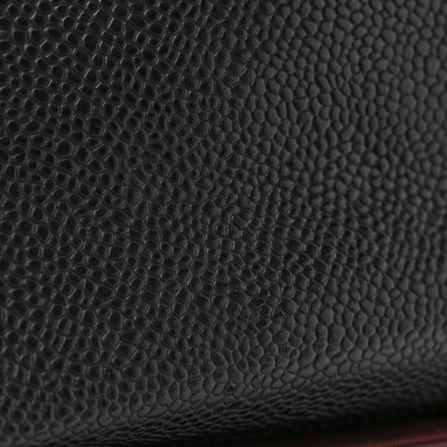 Caviar Quilted Large Gusset Flap Wallet Black