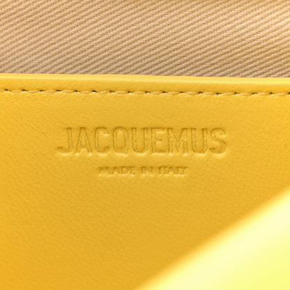 Jacquemus Smooth Calfskin La Petite Pochette Rond Carre Yellow 6 of 13