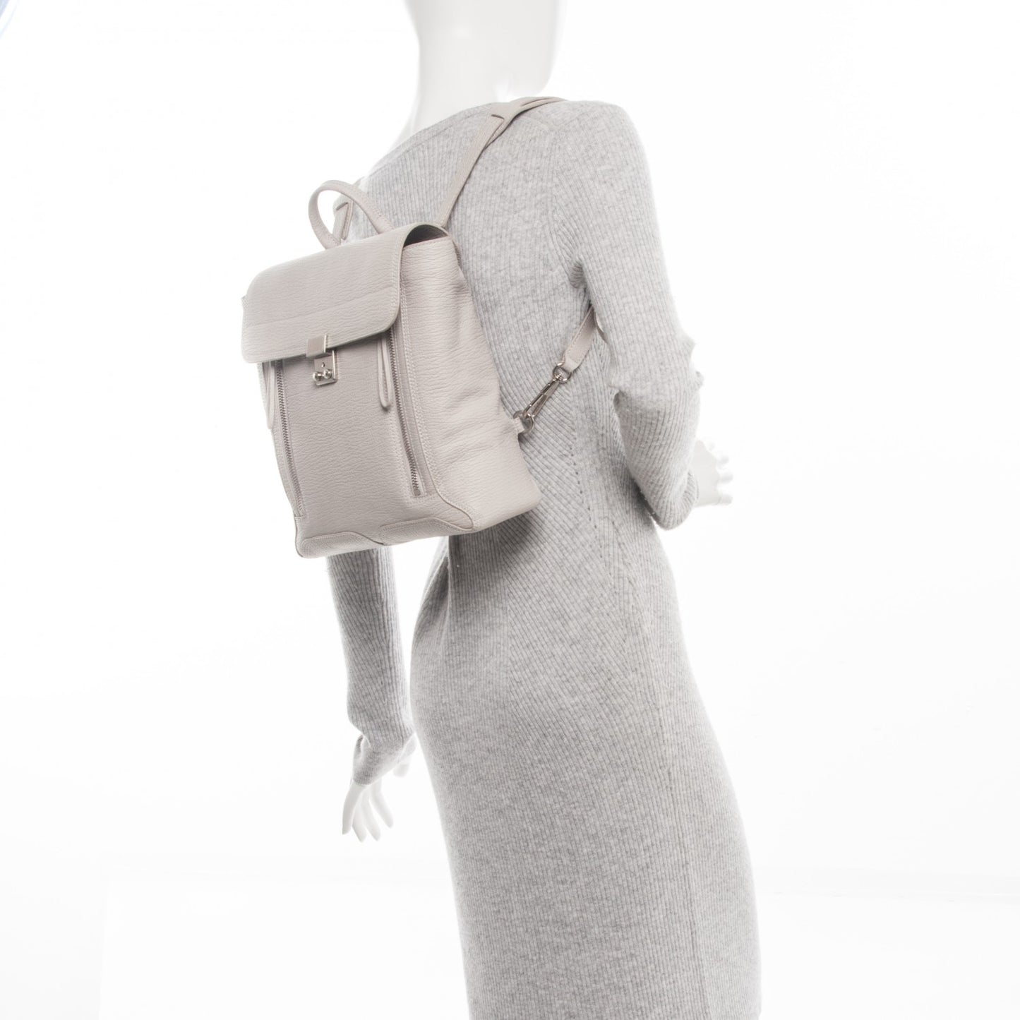 3.1 Textured Calfskin Pashli Backpack Feather