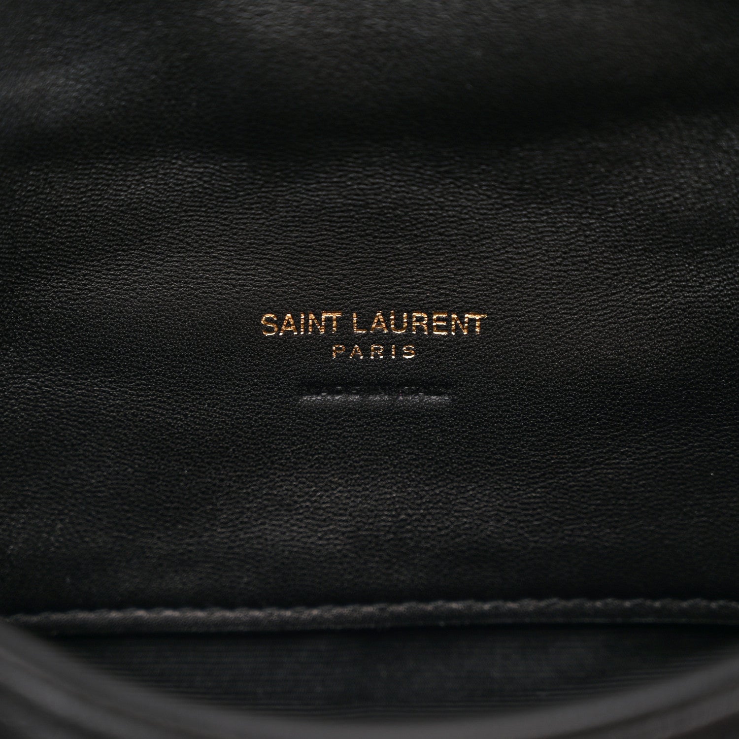 Saint Laurent Lambskin Monogram Loulou Puffer Pouch Clutch Black 6 of 7