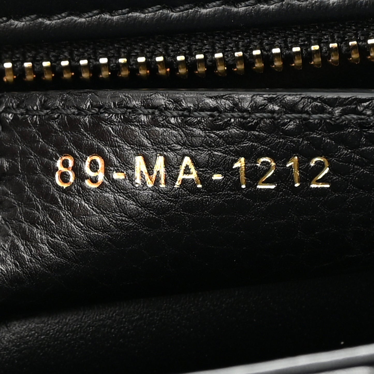 Calfskin Cannage Medium Caro Bag Black
