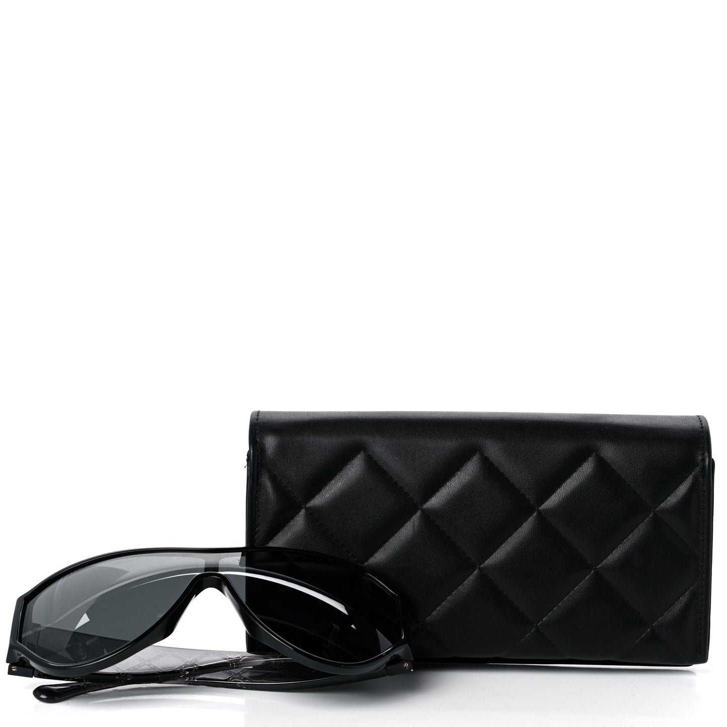 Acetate Quilted CC Sunglasses 5426 Black