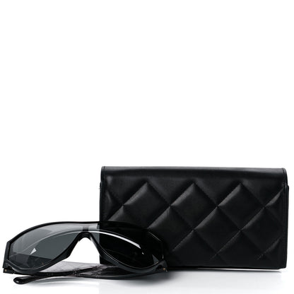 Chanel Acetate Quilted CC Sunglasses 5426 Black 7 of 7