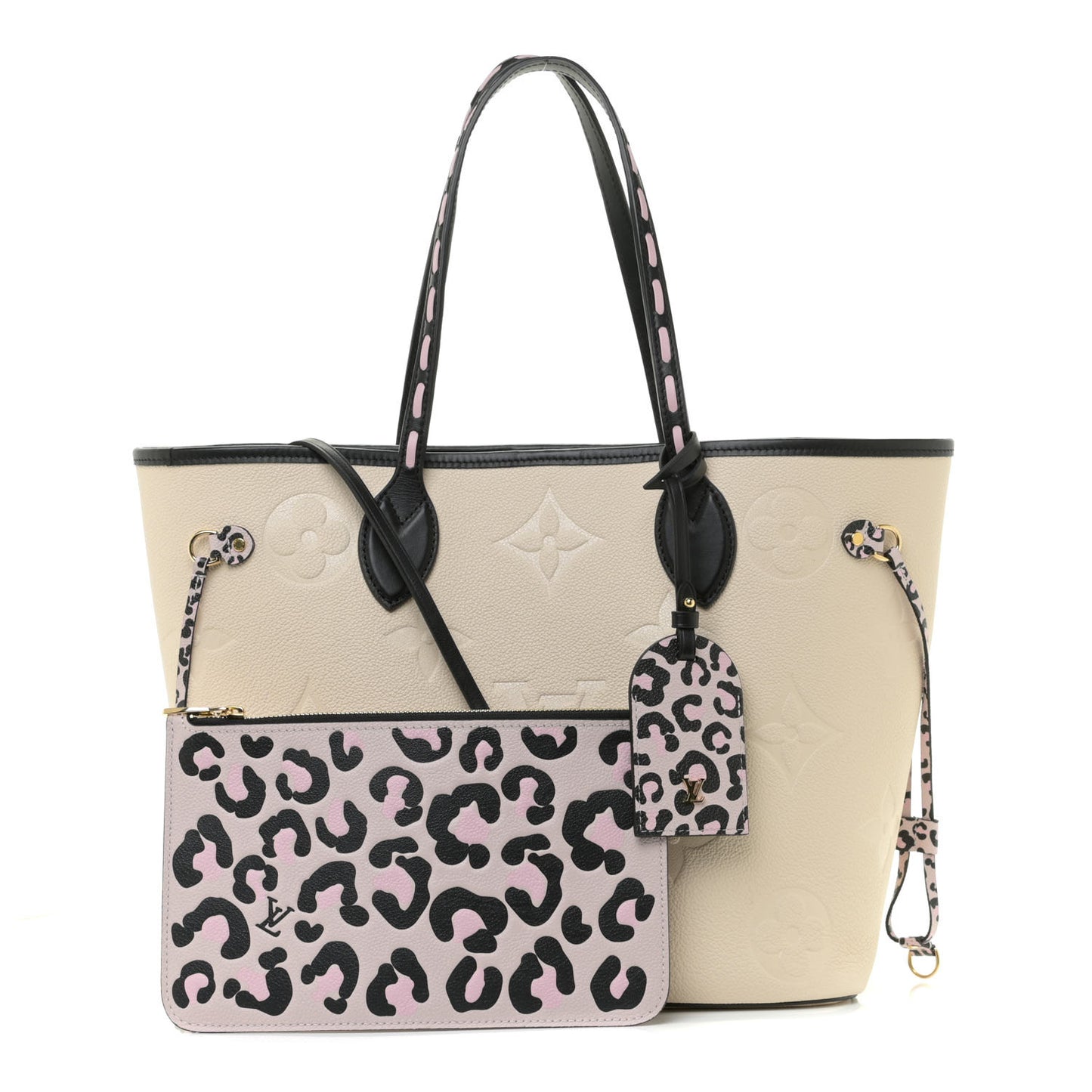 Empreinte Monogram Giant Wild At Heart Neverfull MM Creme