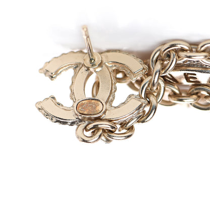Chanel Chain CC Drop Earrings Gold 5 of 6