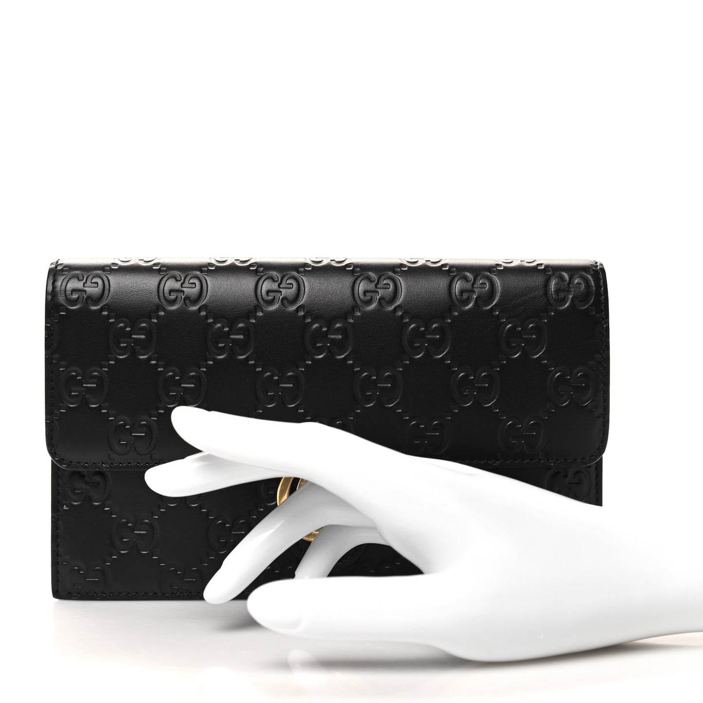 Guccissima Icon Chain Wallet Black