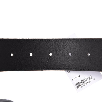 Gucci Guccissima Signature Interlocking G 40mm Belt 90 36 Black 6 of 6