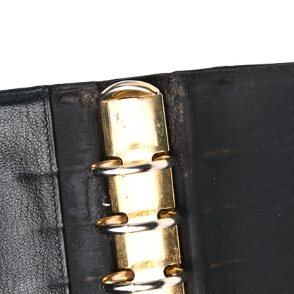 Chanel Goatskin Medium Ring Agenda Planner Black 11 of 12
