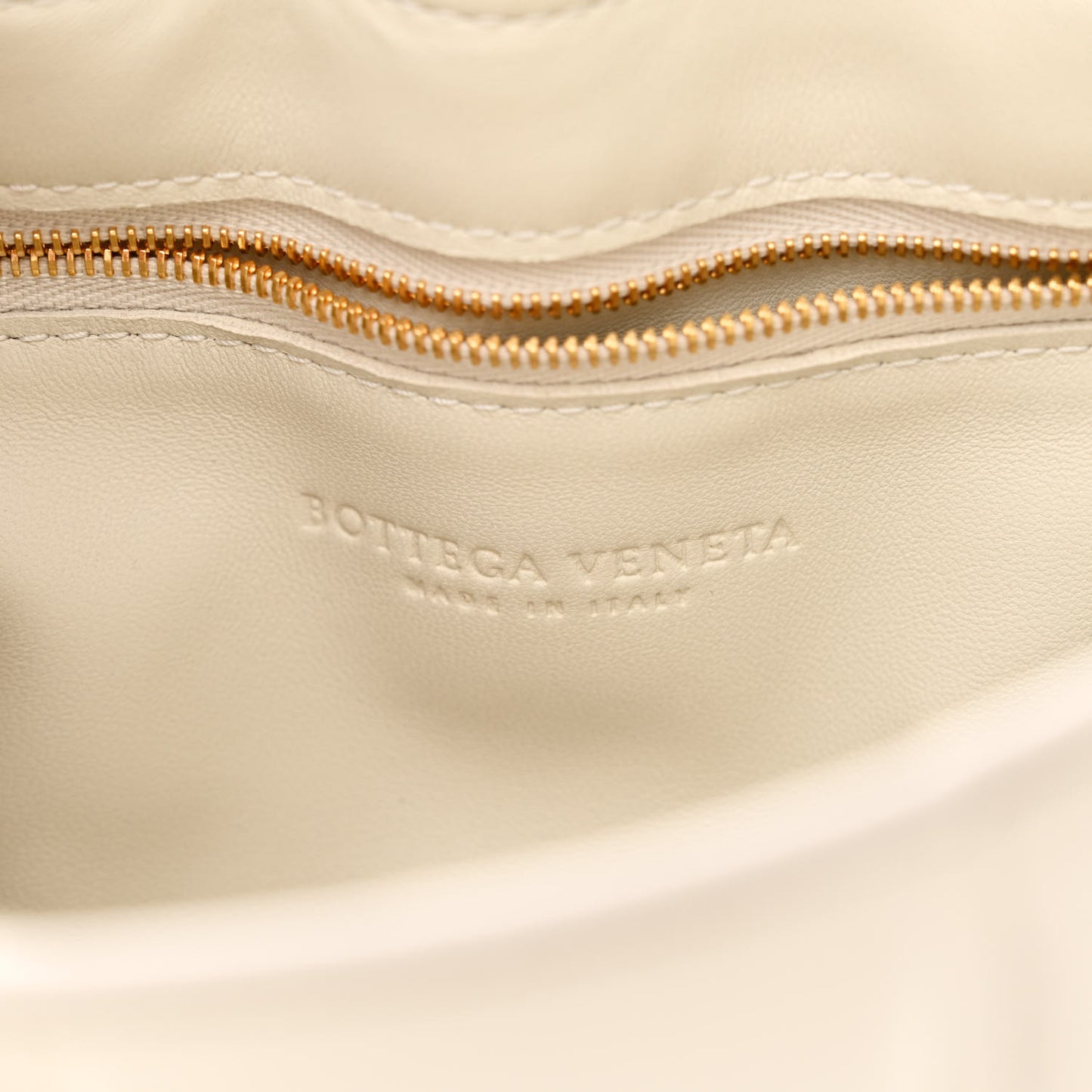Paper Calfskin Maxi Intreccio Padded Cassette Crossbody Bag White