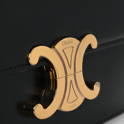 Celine Shiny Calfskin Teen Triomphe Black 10 of 12