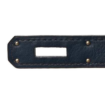Hermes Taurillon Clemence Kelly Retourne 32 Bleu De Prusse 17 of 32