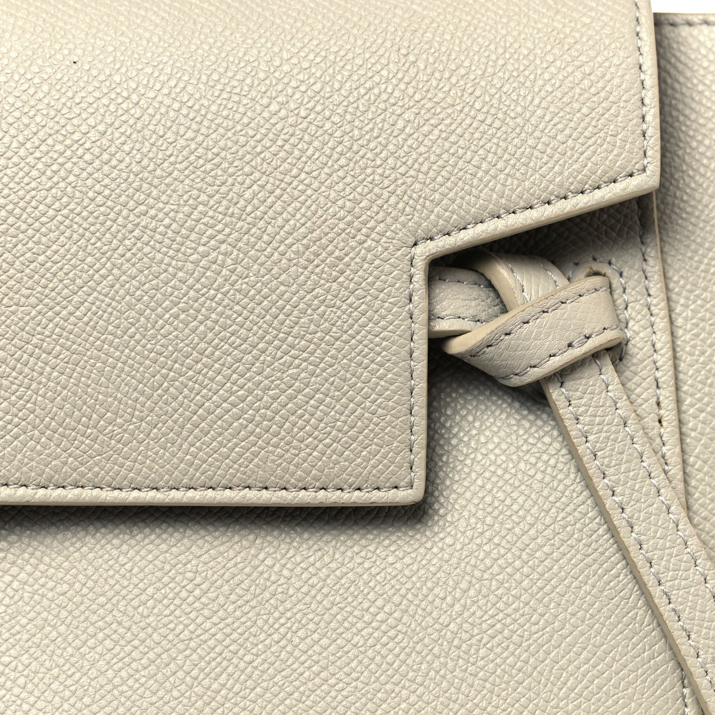 Grained Calfskin Nano Belt Bag Light Taupe