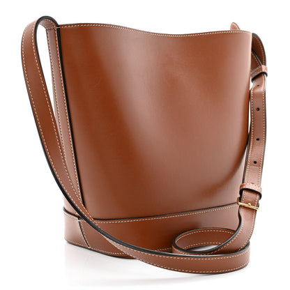Celine Smooth Calfskin Small Cuir Triomphe Bucket Bag Tan 3 of 15