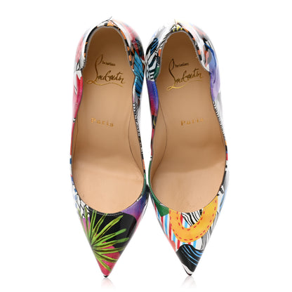 Christian Louboutin Patent Sapeur Hot Chick 100 Pumps 35 Multicolor 5 of 12