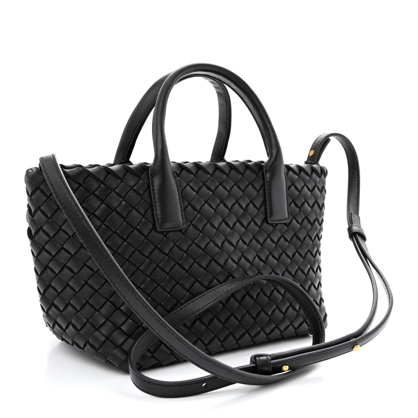 Nappa Intrecciato Mini Cabat Black
