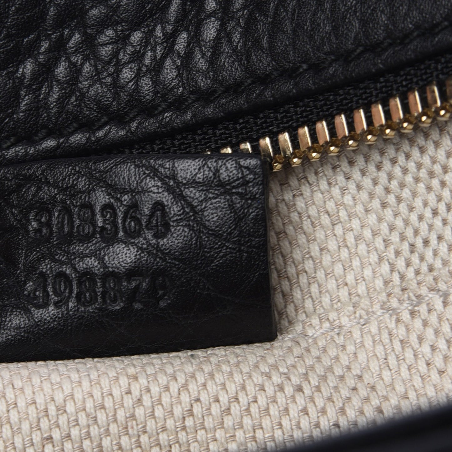 Pebbled Calfskin Small Soho Disco Bag Black