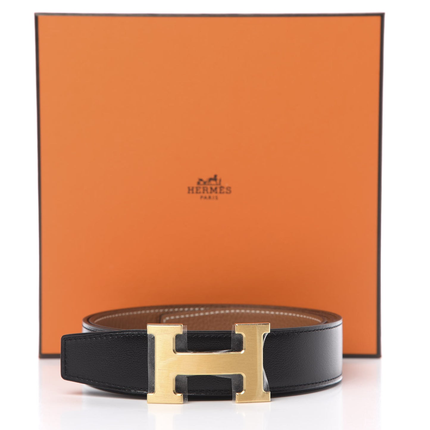 32mm H Belt 95 Black Gold