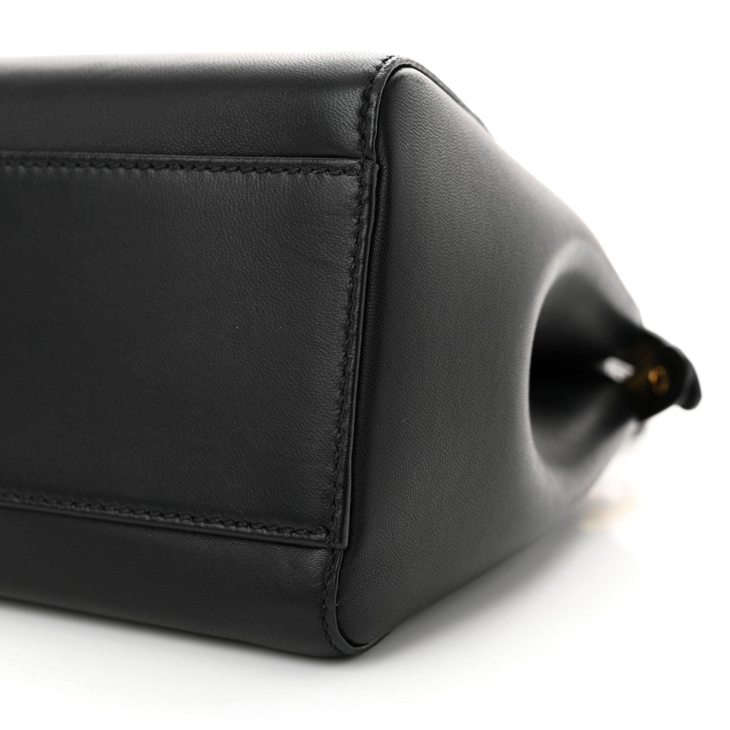 Fendi Nappa Mini Peekaboo Iconic Satchel Black 10 of 12