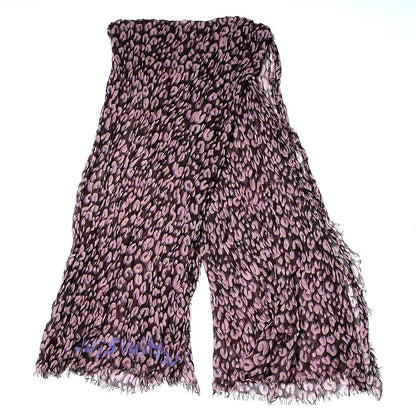 Louis Vuitton Cashmere Silk Leopard Etole Stole Mauve 3 of 5