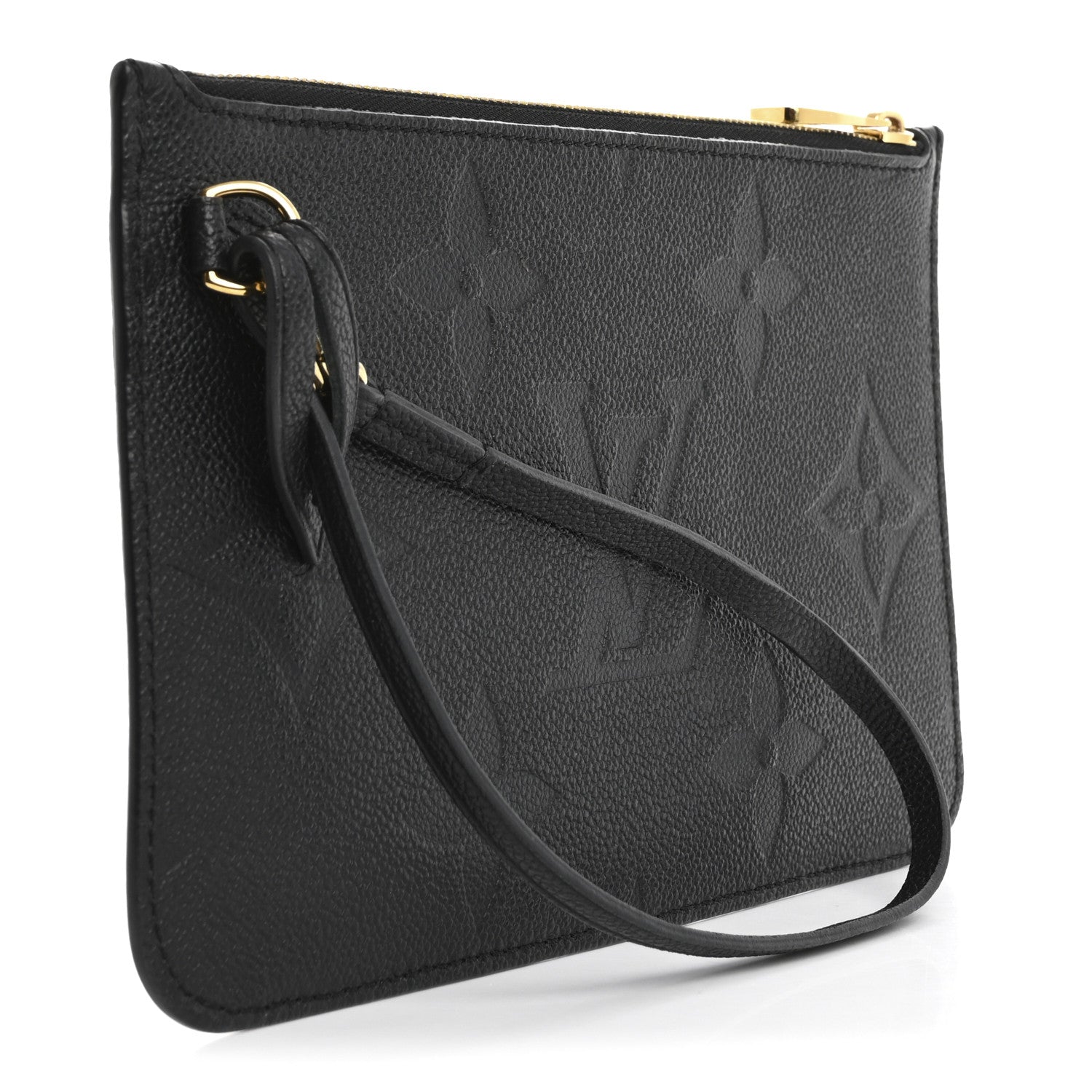 Louis Vuitton Empreinte Monogram Giant Neverfull MM Pochette Black 3 of 9