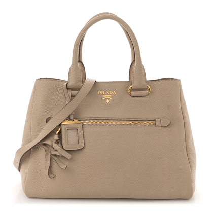 Prada Vitello Daino Tote Sabbia 1 of 14