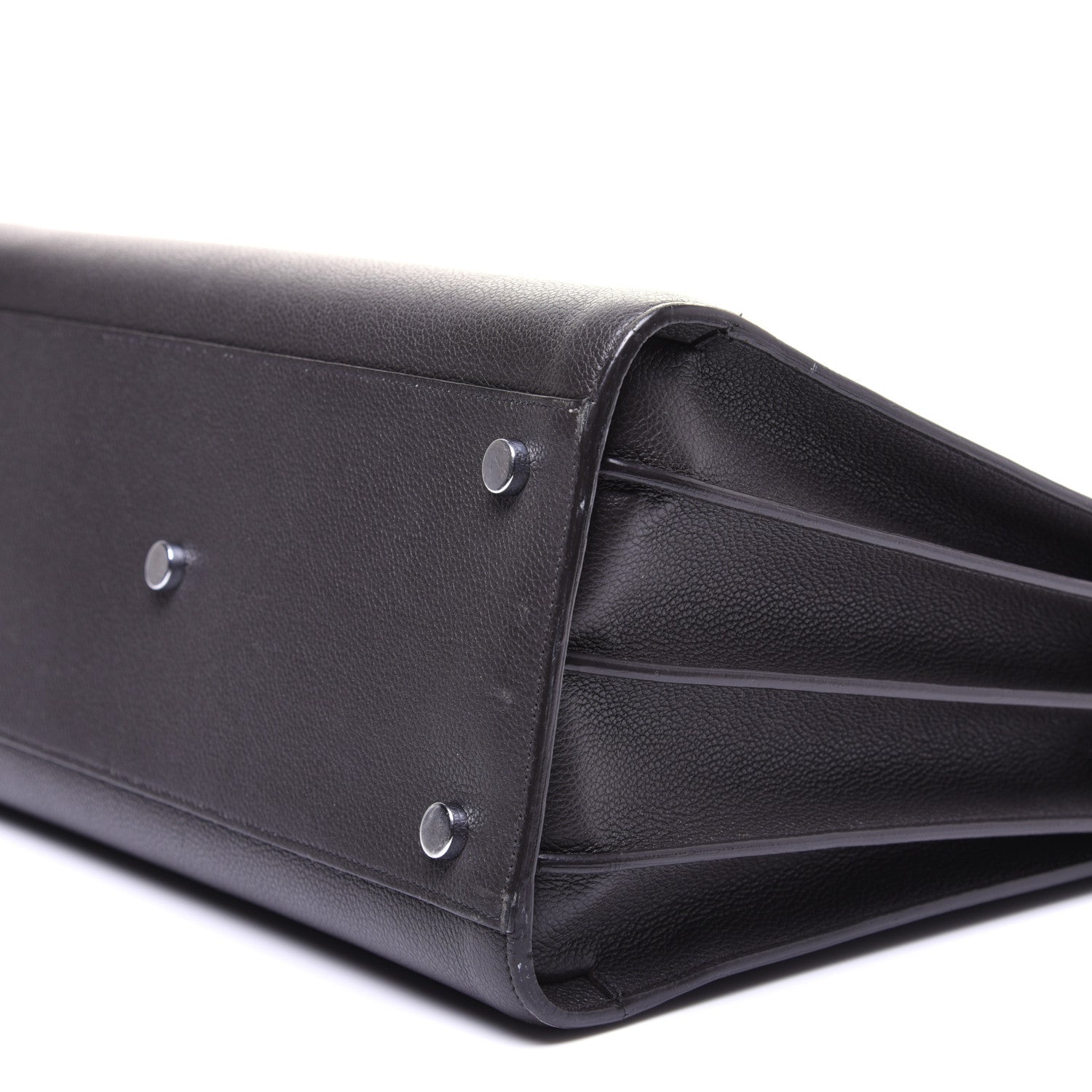 Saint Laurent Grained Calfskin Small Sac De Jour Coal 7 of 11