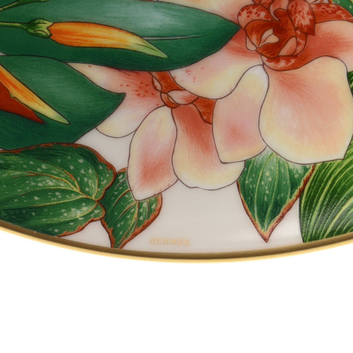 Porcelain Passifolia Dessert Plate N°2 Set of 2