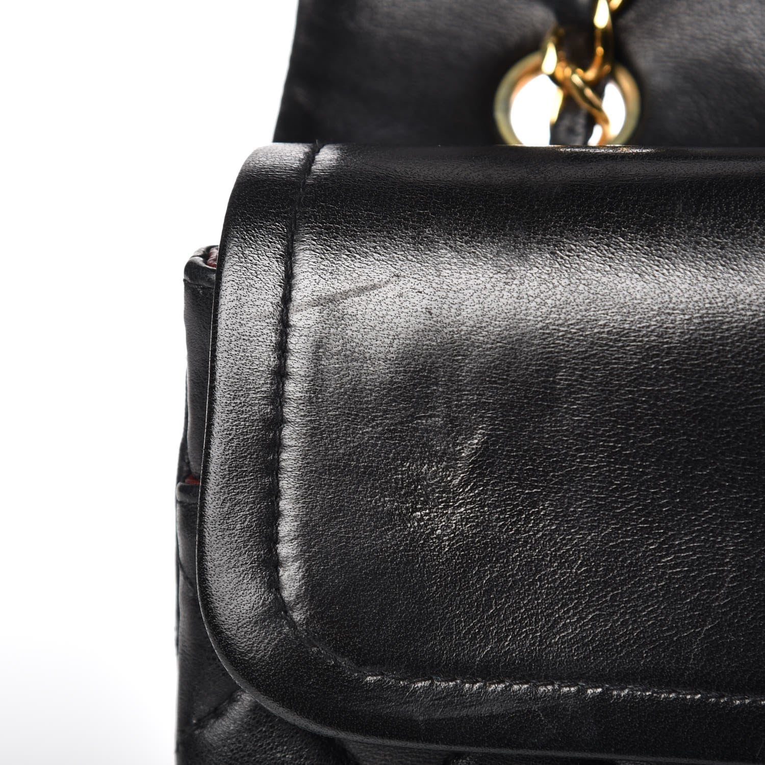 Chanel Lambskin Quilted Medium Double Flap Black 13 of 16