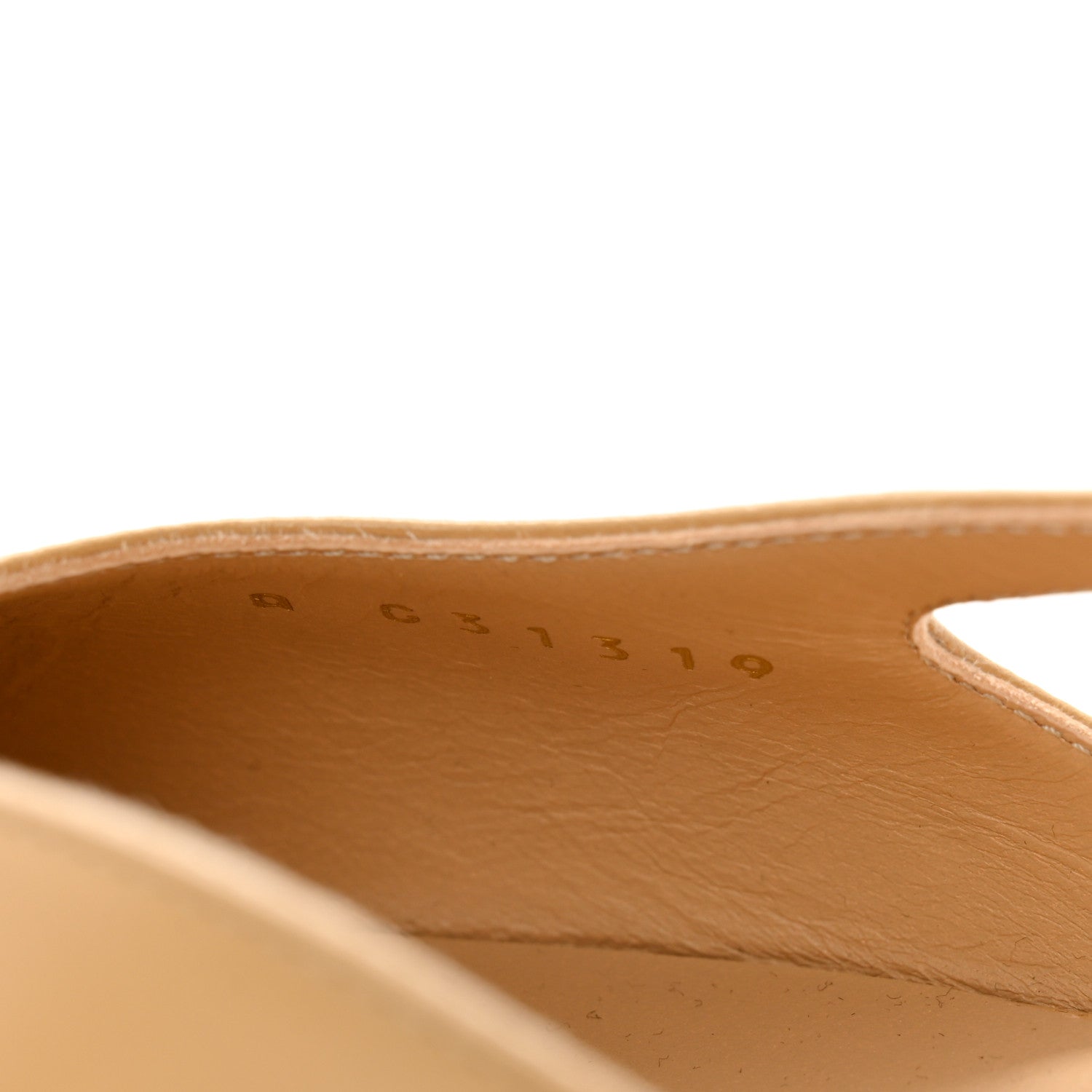 Chanel Lambskin Grosgrain Cap Toe CC Slingback Sandals 40 Beige Black 8 of 9