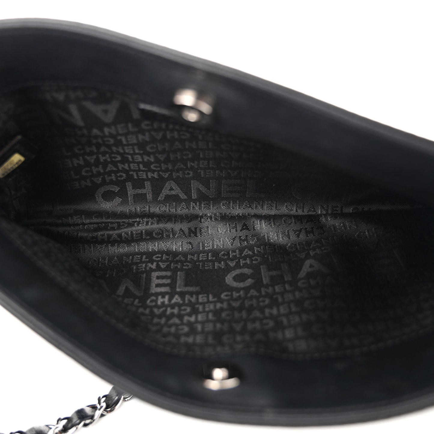 Calfskin Logo Pochette Black