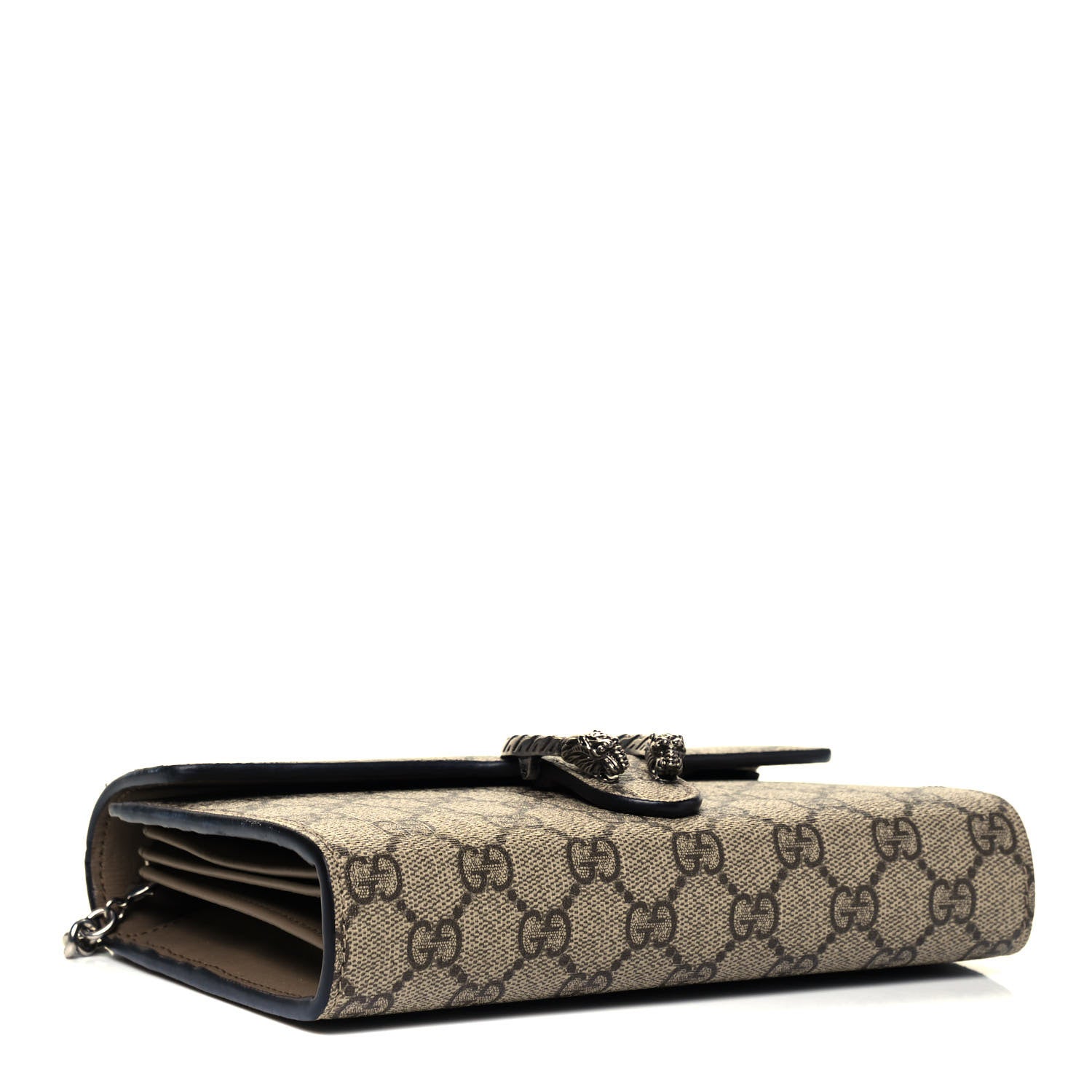 Gucci GG Supreme Monogram Mini Dionysus Chain Wallet Beige Taupe 4 of 9