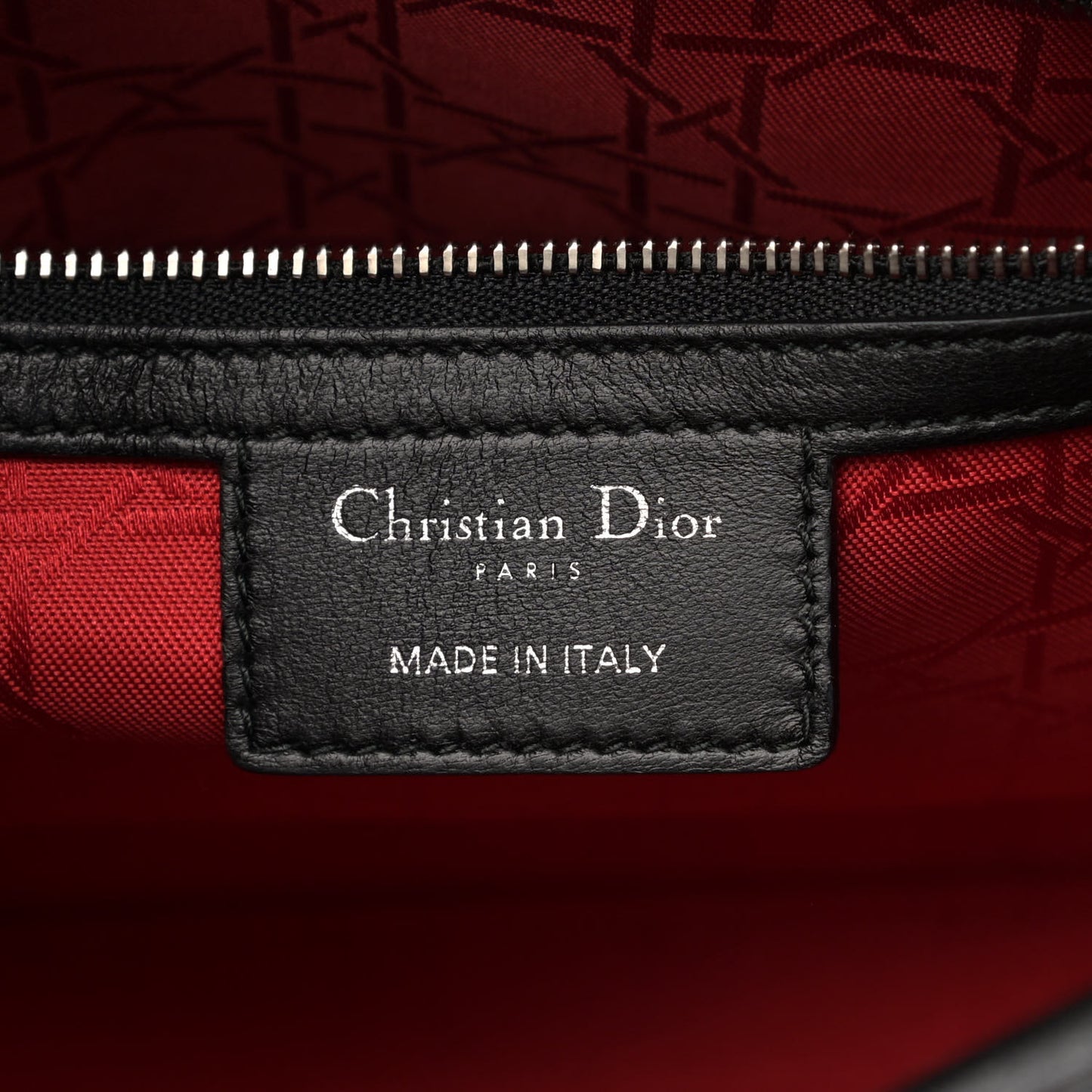 Lambskin Cannage Large Lady Dior Black