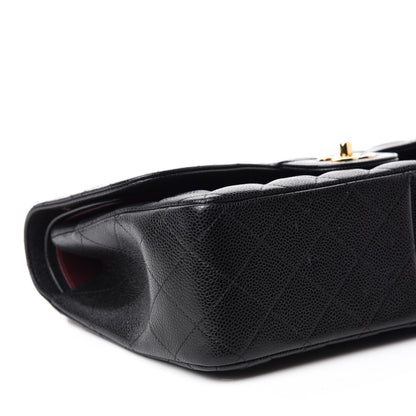 Chanel Caviar Quilted Jumbo Double Flap Black 6 of 10