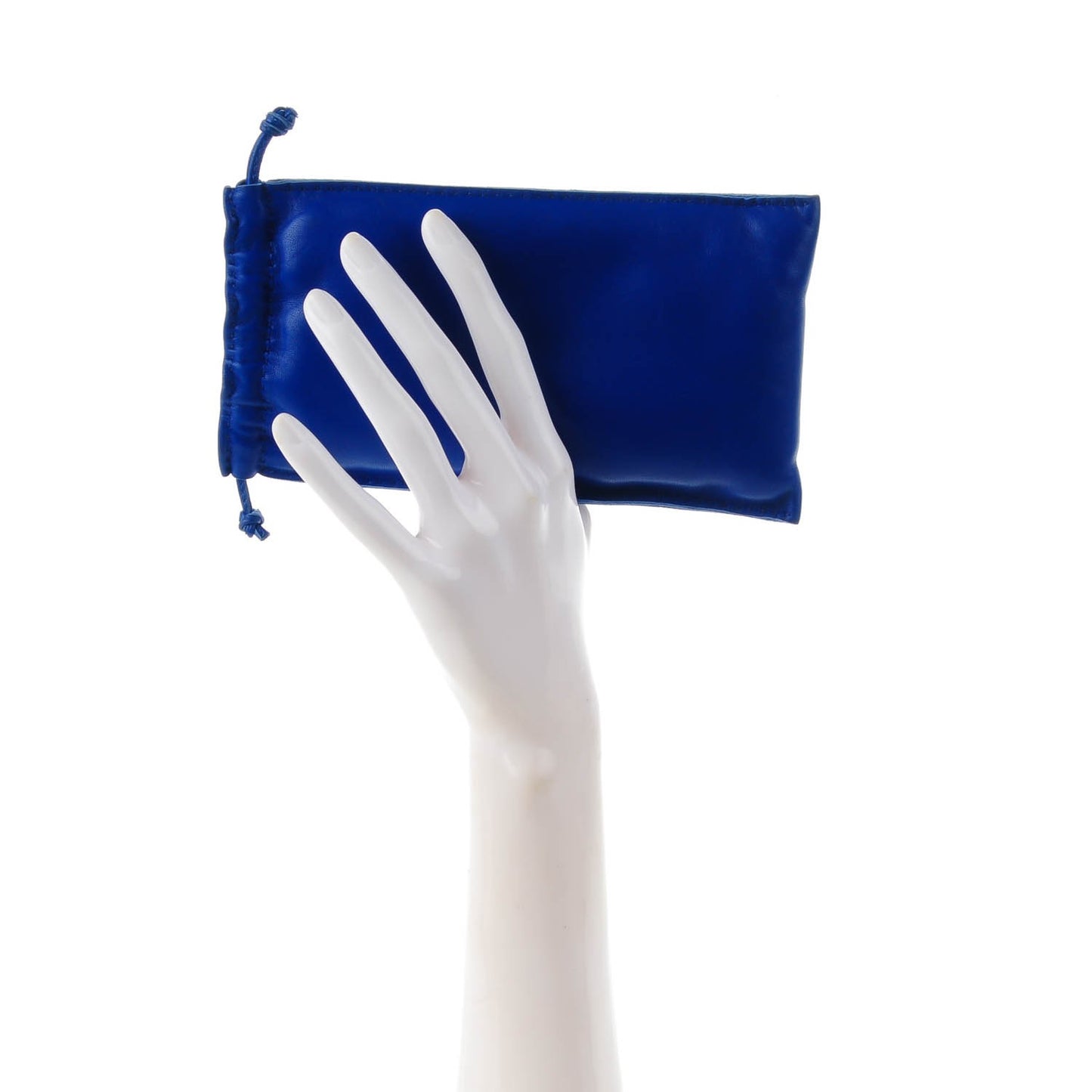 Lambskin Pilo Pouch PM Bleu Electrique