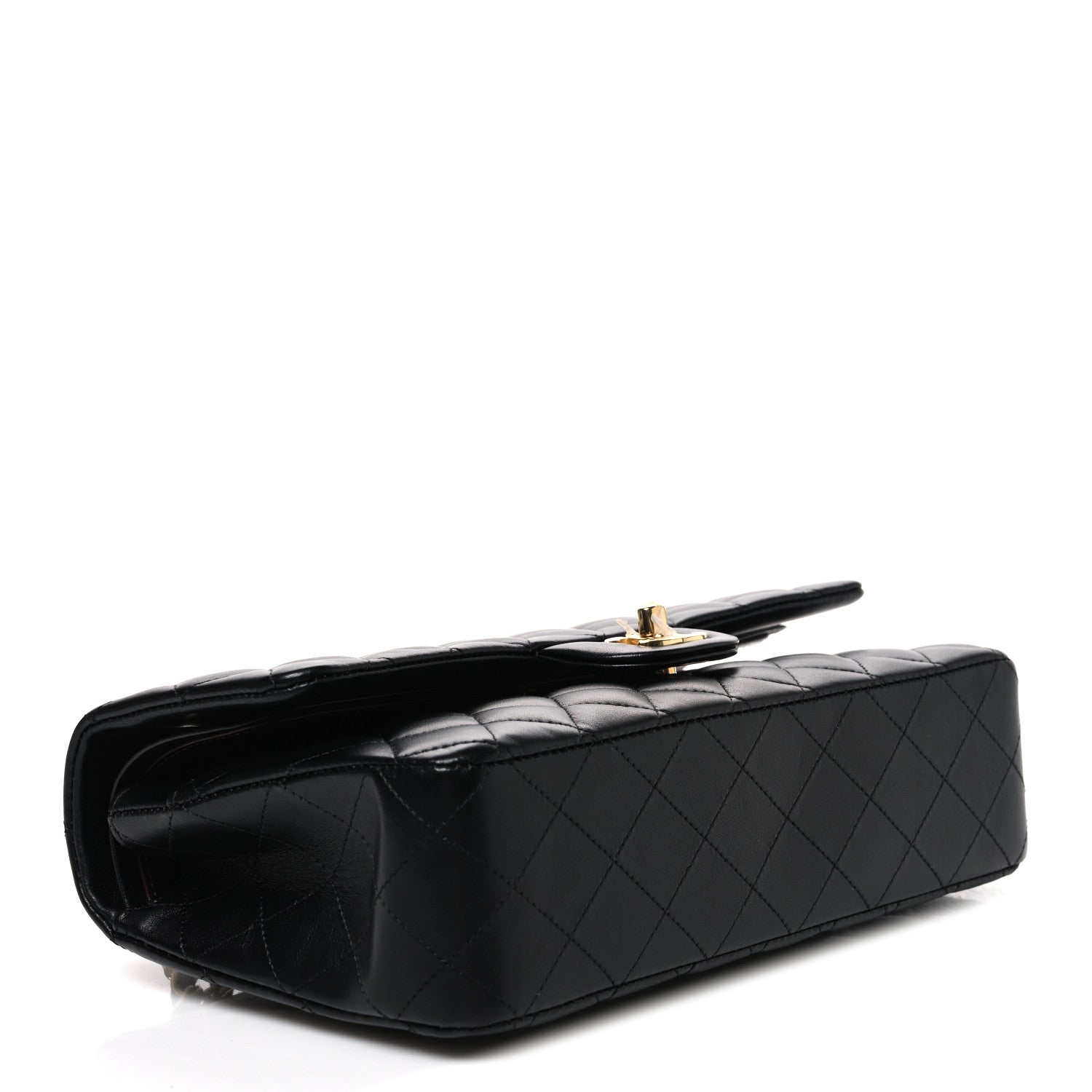 Chanel Lambskin Quilted Medium Double Flap Black 3 of 10