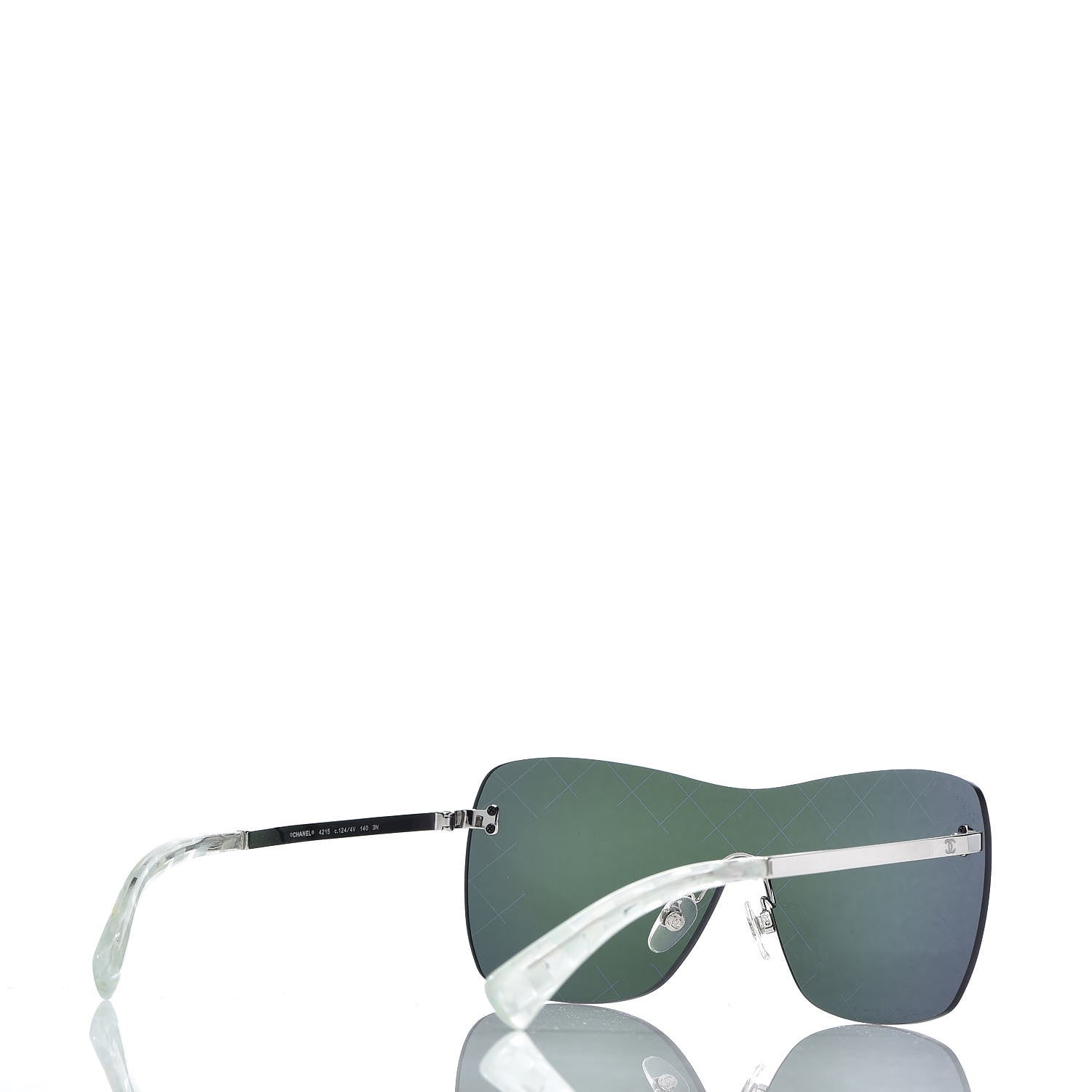 Chanel Shield Runway Sunglasses 4215 Silver Purple 4 of 9