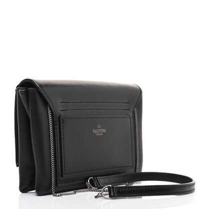 Valentino Garavani Calfskin Crystal Encrusted Snake Maison Small Crossbody Black 3 of 22