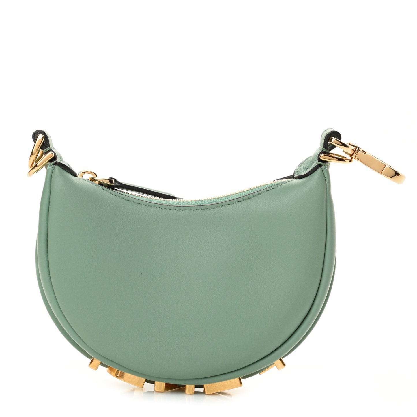 Vitello Grace New Matte Nano Fendigraphy Hobo Charm Menta