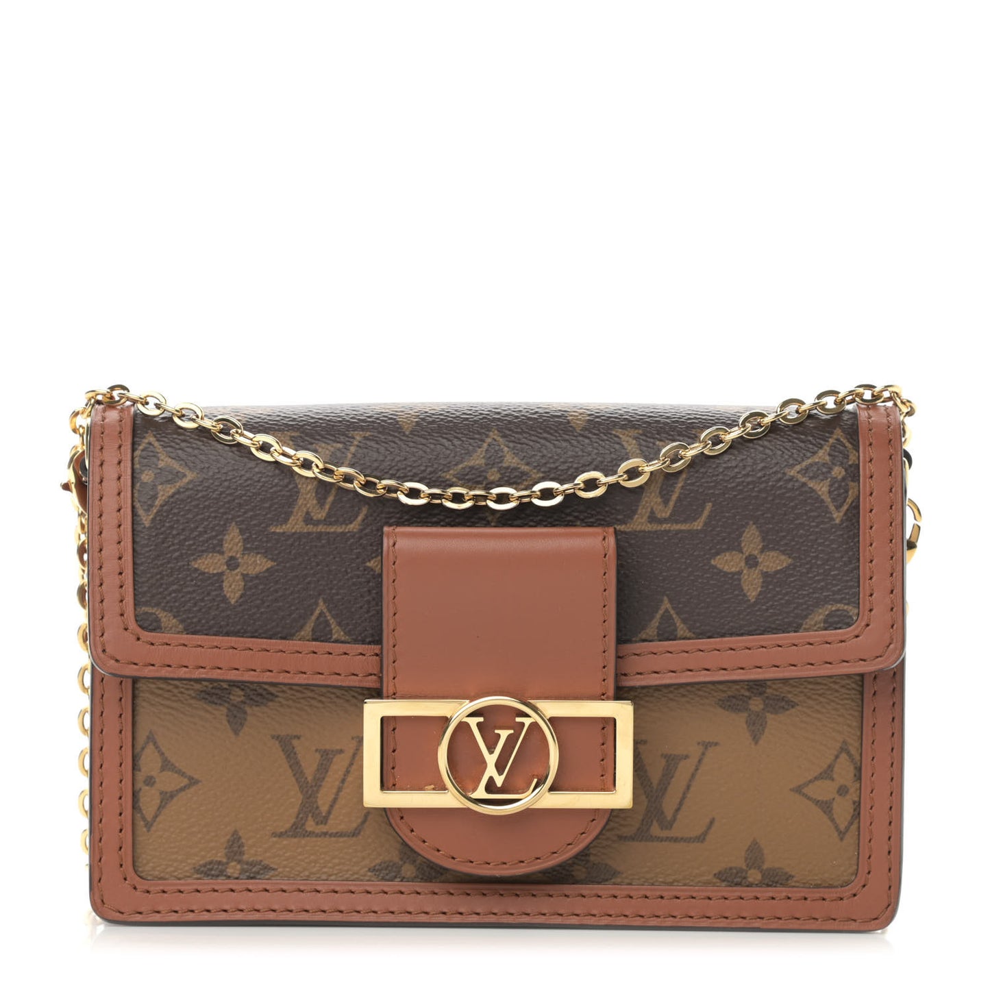 Reverse Monogram Dauphine Chain Wallet