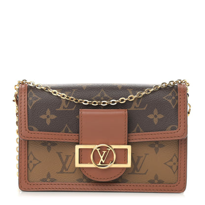 Louis Vuitton Reverse Monogram Dauphine Chain Wallet 1 of 16